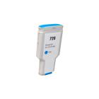 Cartucho de tinta compatible F9J67A, n.º728 C, 130ml para impresoras HP (ORINK BULK)