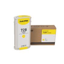 Cartucho de tinta compatible F9J65A, n.º728 Y, 130ml para impresoras HP (ORINK BULK)