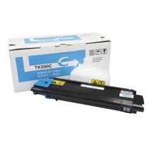 Cartucho de tóner compatible 1T02KVCNL0, TK590C, 5000 páginas para impresoras Kyocera (Orink white box)