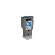 Cartucho de tinta recargado 8790B001, PFI207C, 300ml para impresoras Canon (BULK)