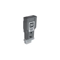 Cartucho de tinta recargado 8789B001, PFI207BK, 300ml para impresoras Canon (BULK)